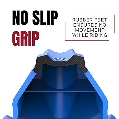 Indoor Bike Trainer Front Wheel Riser Block - Adjustable Height for Stability &