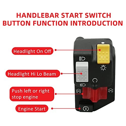 for Honda 300EX TRX300EX Handlebar Start Switch Button Control Kill Stop