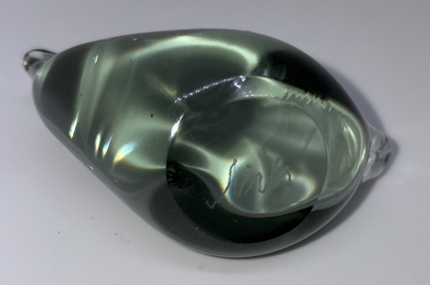 Vintage Nils Landberg Signed Glass Mouse Sweden