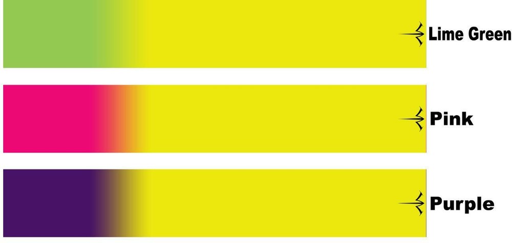 White Water Archery Chartreuse Fade Solid 3 Arrow Wraps 15 Pc Pack Many Colors