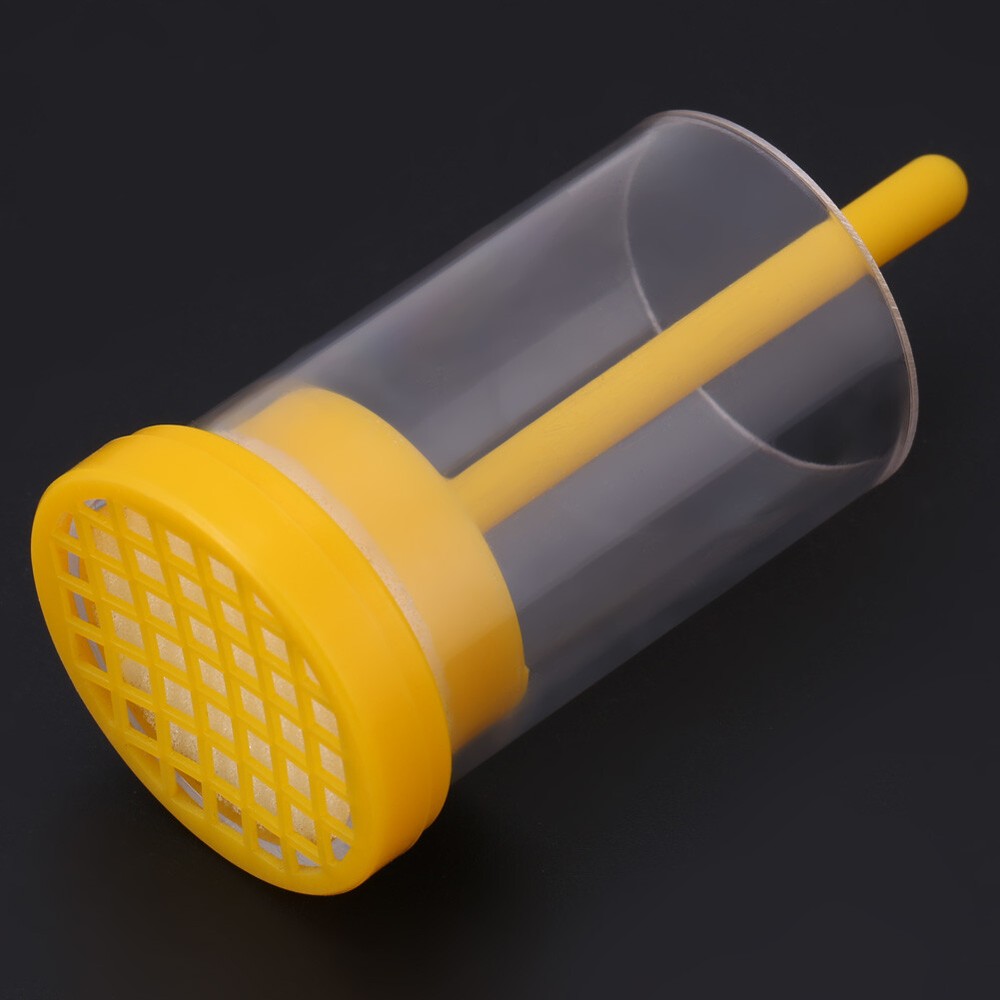 1pc Queen Bee Marker Marking Cage Bottle & Soft Plunger Beekeeping Tackle Tool