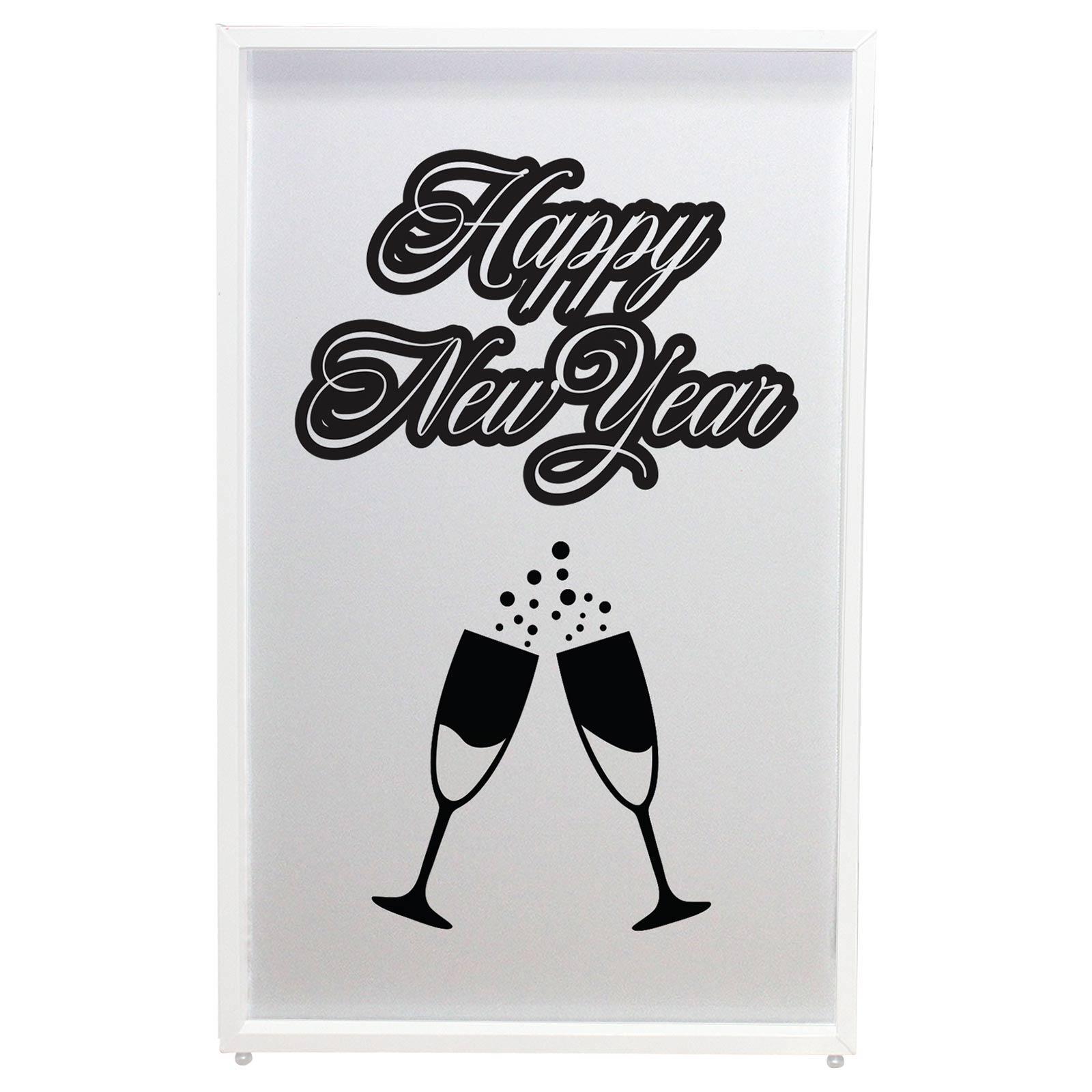 ProX XF-SNYTOAST New Year's Party Toast Black on White DJ Facade Scrims Pair ...