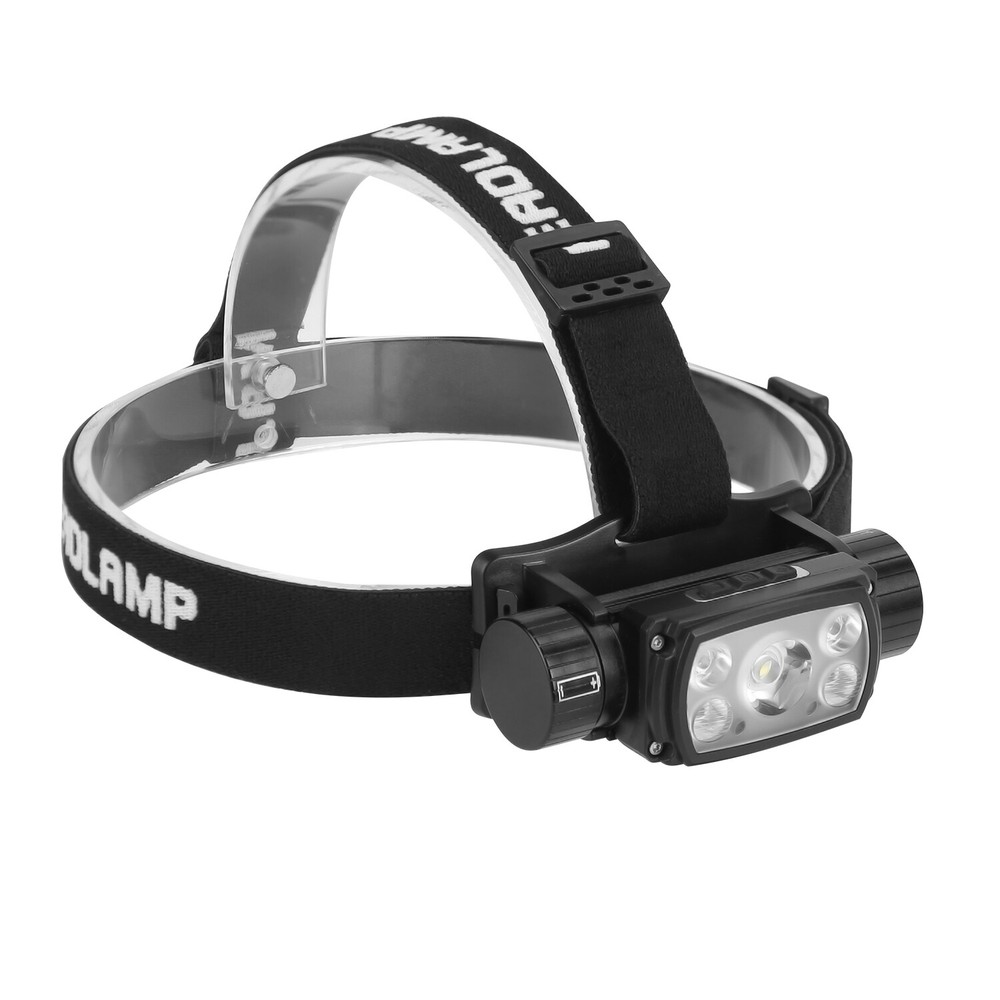 USB Rechargeable LED Headlamp Hand Wave Headlight Flashlight Torch Lamp 9 Modes
