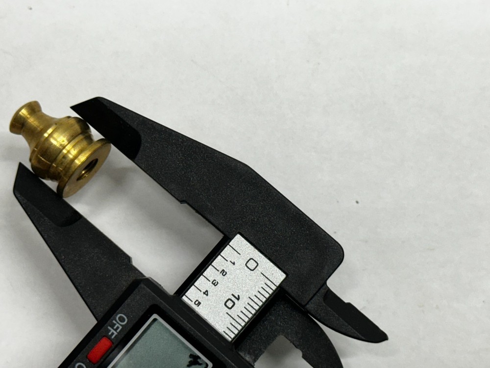 100pc BULK 11/16" Height 1/4-27F Thread Solid Brass Pyramid Lamp Finial Cap Nut