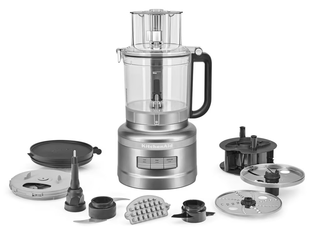 13-CUP FOOD PROCESSOR WITH DICING KIT - CONTOUR SILVER
