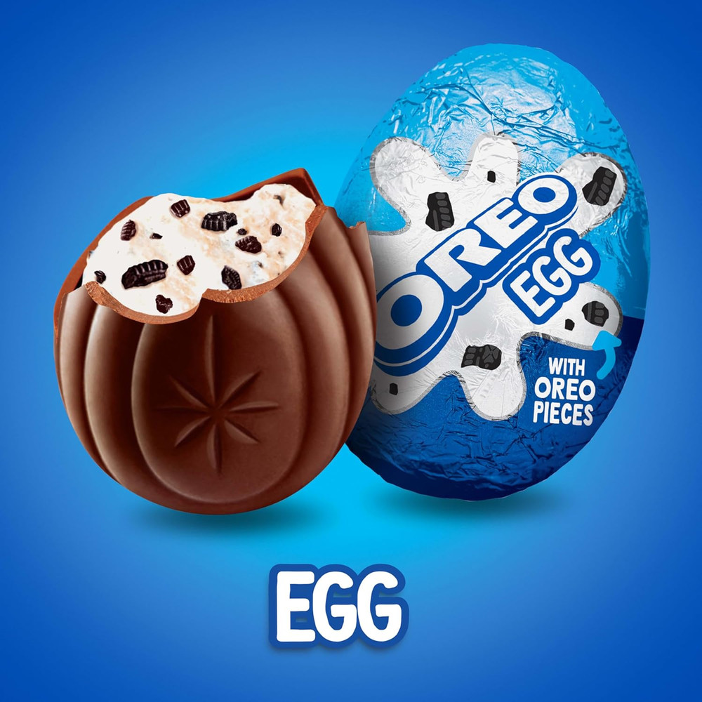 OREO Creme Filled Chocolate Candy Easter Egg, Bulk Easter Candy, 48 - 1.09 Oz Eg