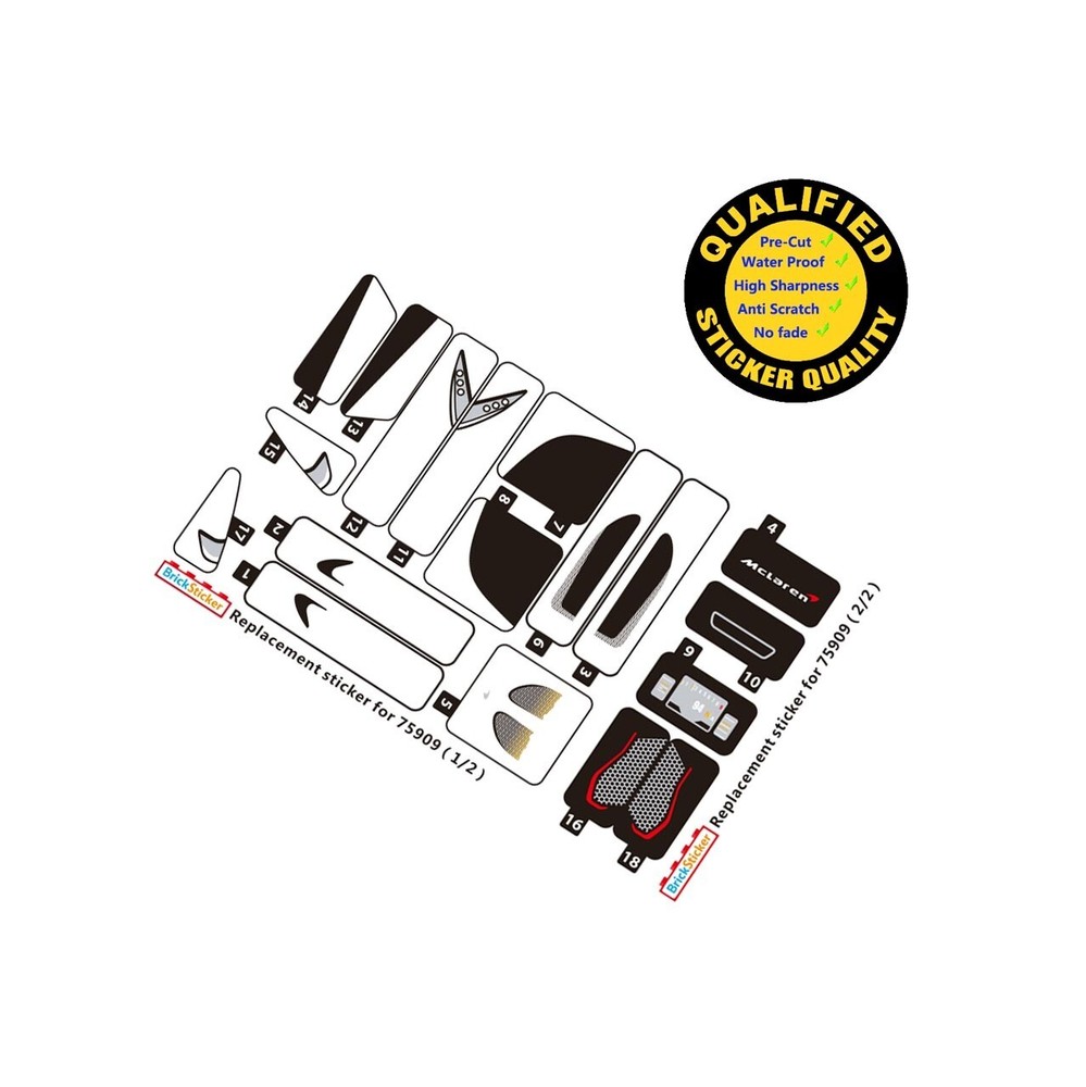 Replacement sticker for set 75909 Precut sticker