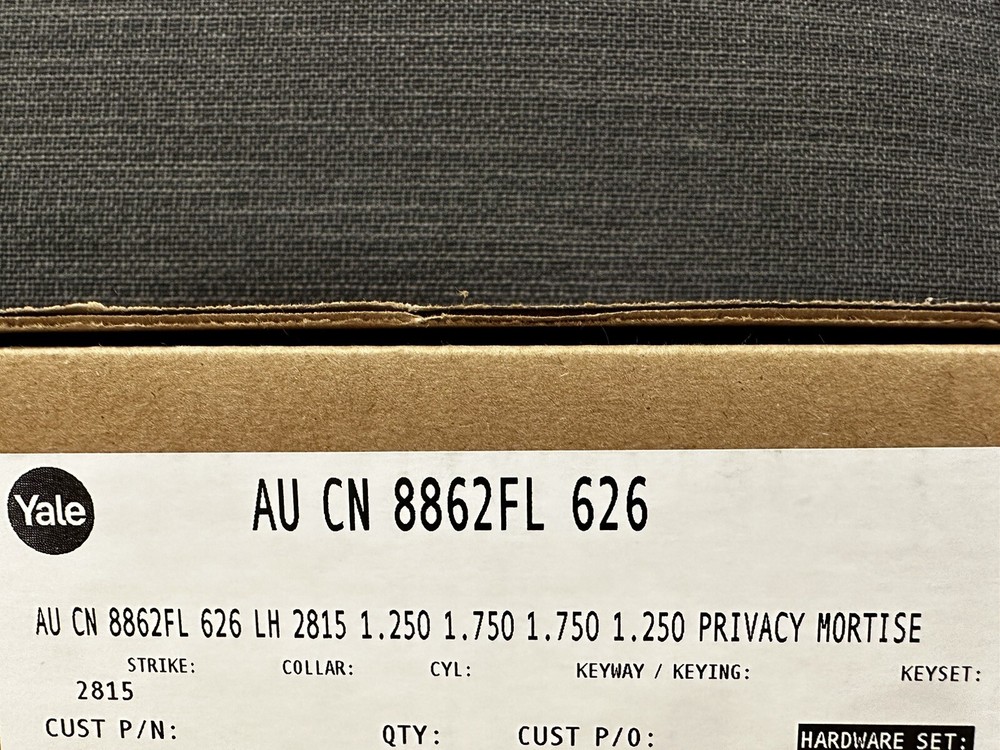Yale AUCN8862FL 626 Mortise Lock
