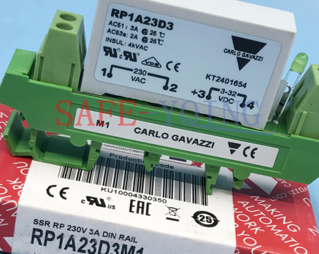 1PCS CARLO GAVAZZI RP1A23D3M1 Solid State Relay With Socket New