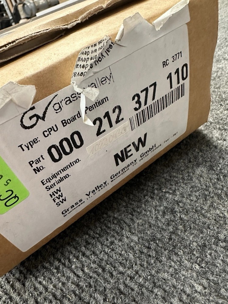 GV Grass Valley CPU Embedded Processor Module 000212377110 Pentium RC 3771