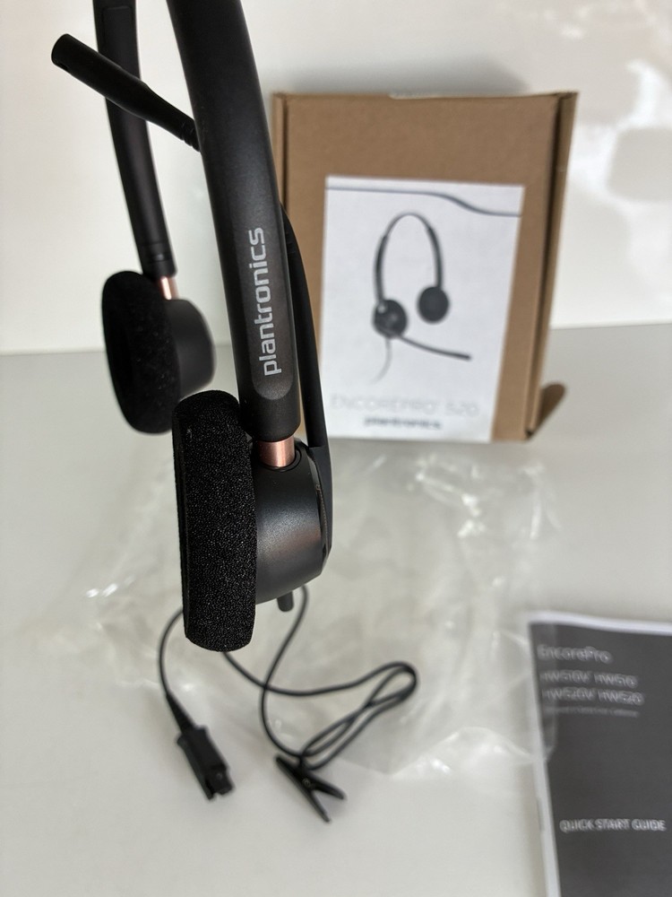 New Plantronics Encore Pro HW520 Black Headset