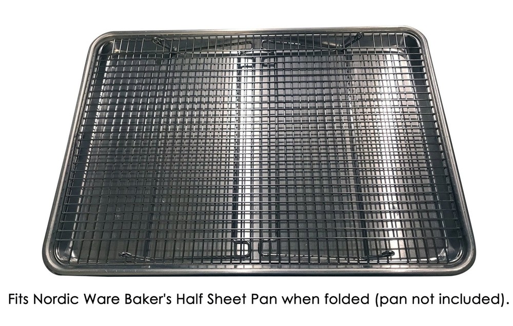 Stackable Stainless Steel Wire Half Sheet Cooling Rack(12"x17") - with Collap...