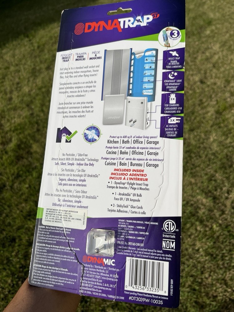 DynaTrap Flylight Insect Trap Adhesive Insert Refill 1 Pack DT3039W-1003S