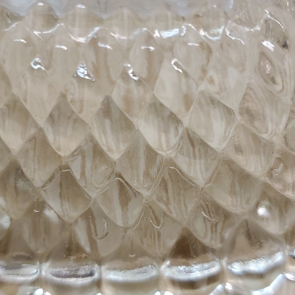 Small clear glass square dish