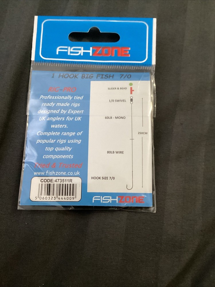 Fish Zone 1 Hook 7/0 Big Fish Rig