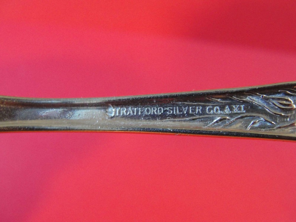Silverplate Stratford Silver Co Souvenir Library Museum Milwaukee Lilyta Spoon