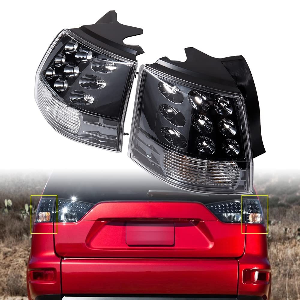 2件装左右尾灯总成适用于2007-2013 Outlander EX后刹车灯