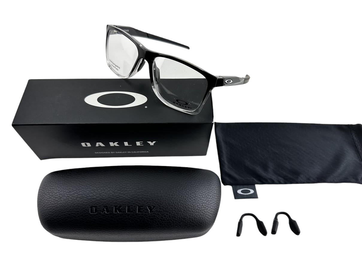 Oakley NEW Activate Polished Black Fade $205 Fashion Frames 55-16-141 Eyeglasses