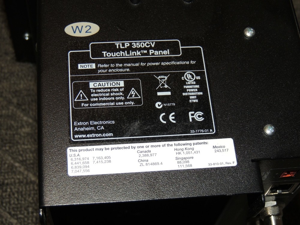 Extron TLP 350CV TouchLink Panel