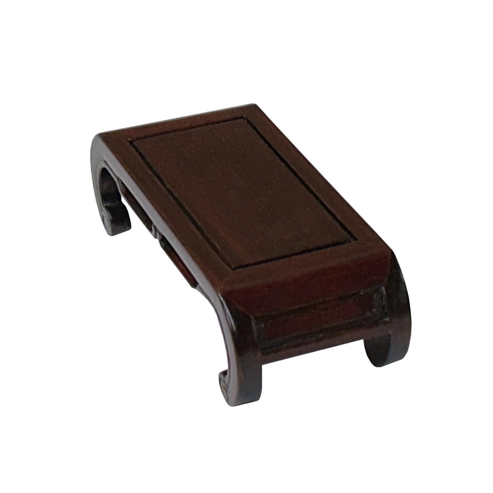 5.5" Reddish Brown Scroll Leg Rectangular Wood Display Stand Easel ws4235