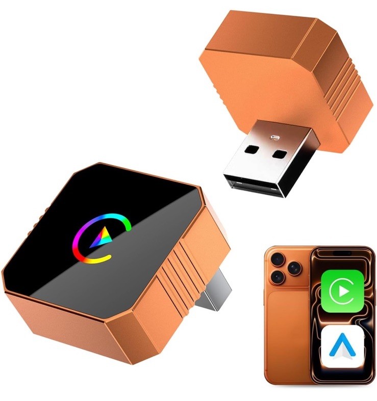 Wireless Carplay Adapter for iPhone,Wired CarPlay to Wireless,Android Auto...