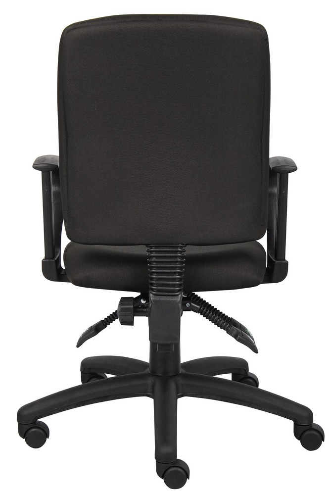 Boss Multi-Function Fabric Task Chair W/Loop Arms MODEL # B3037-BK