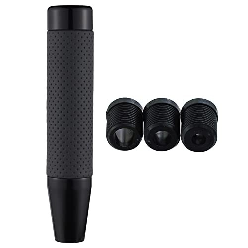 Weighted Shift Knob Long Stick Gear Shifter Lever Leather Shift Knobs black-1