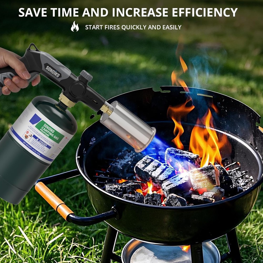 Adjustable Wood Torch Burner for Precision Cooking