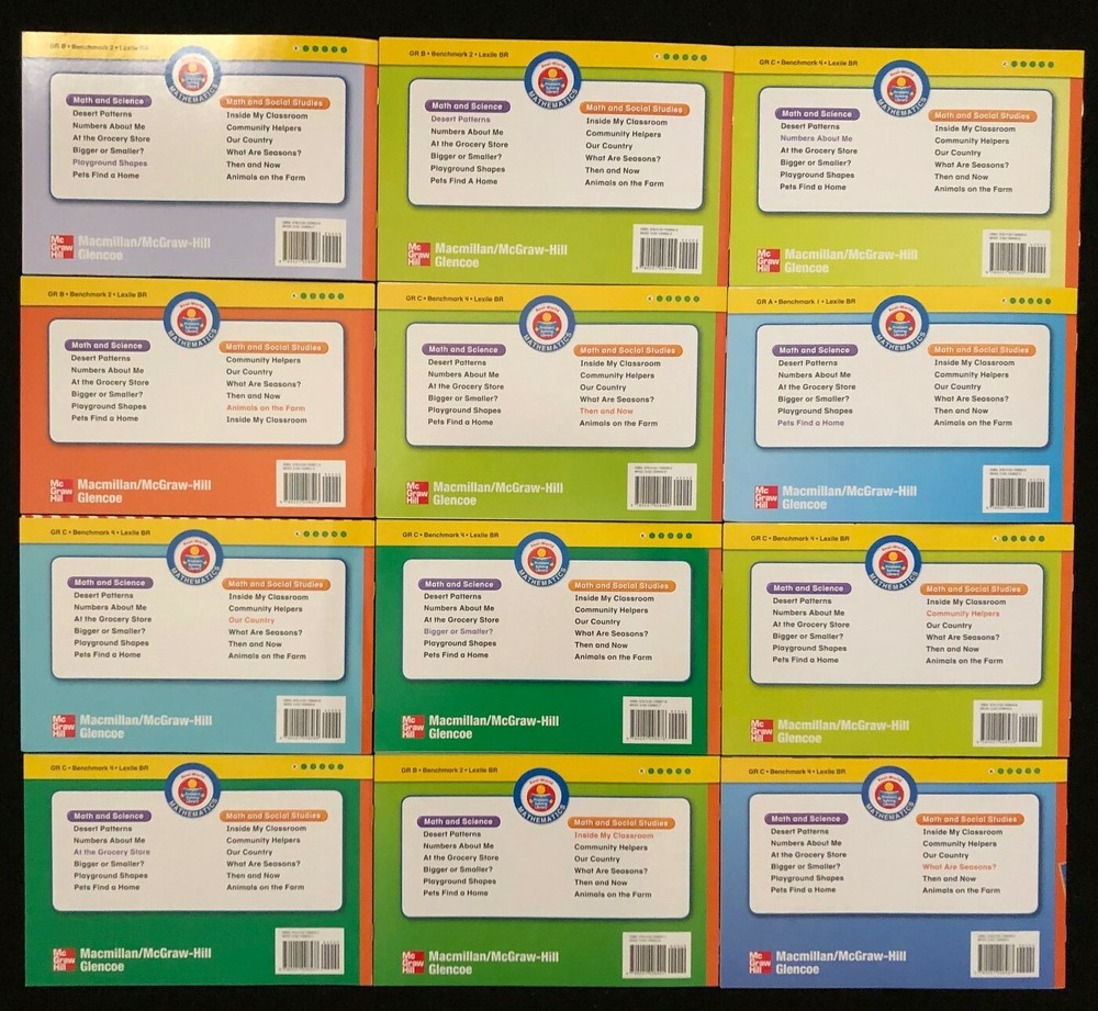 Kindergarten Math Readers -Real World (Math/Science & Math/Social Studies) BELOW