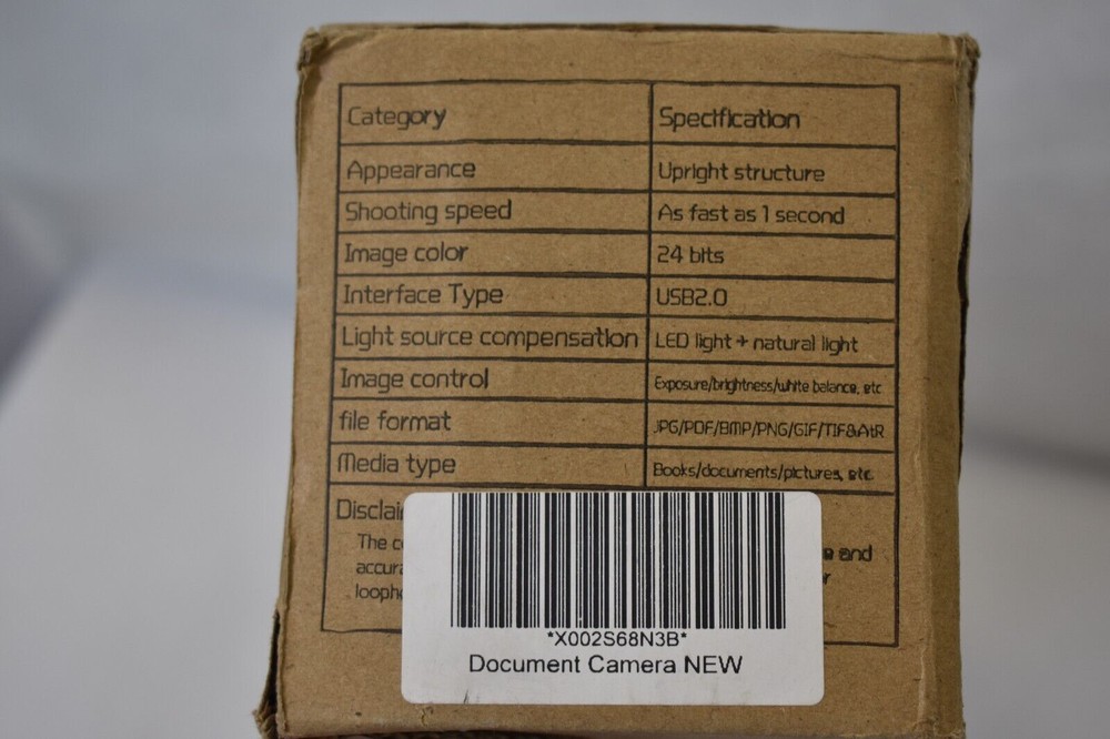 Document Camera Multifunctional Image/Text Instrument Video Booth Presenter