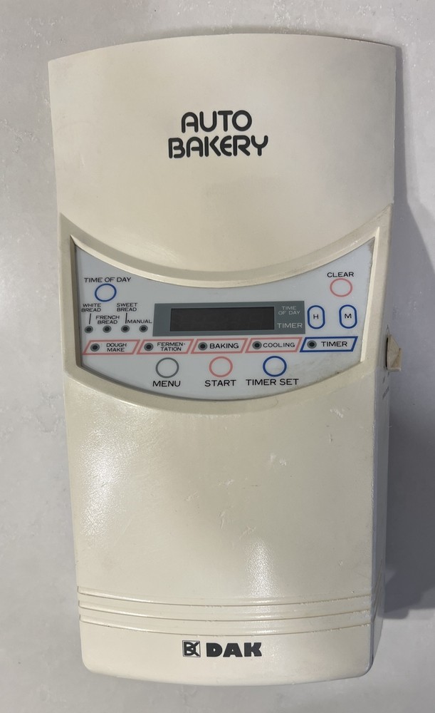 DAK Auto Bakery Bread Machine FAB-100-3 Front Control Panel