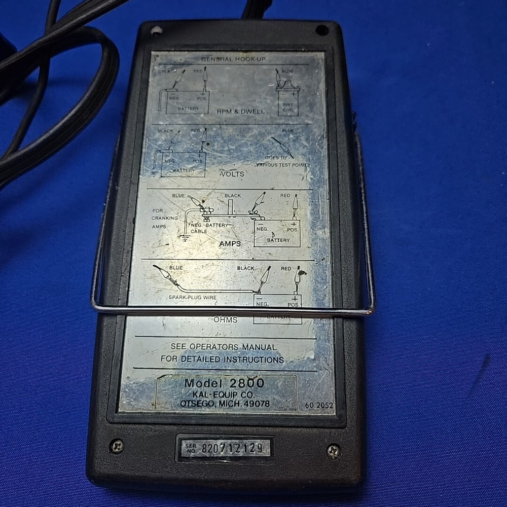 KAL EQUIPMENT Model 2800 ENGINE SYSTEMS ANALYZER Microprocessor Digital Untested