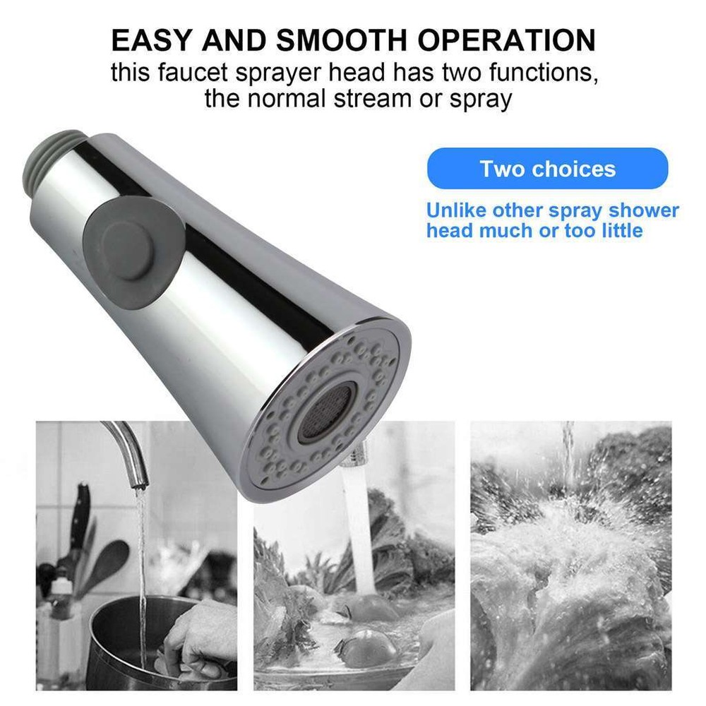2Pack Kitchen Sink Pull-Down Faucet Sprayer Pull Out Spray Head Replacement Head