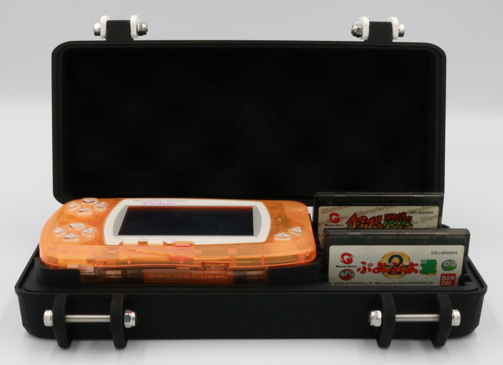 Wonderswan Color Compatible Protective Carrying Case - Holds 8 + 1 Games