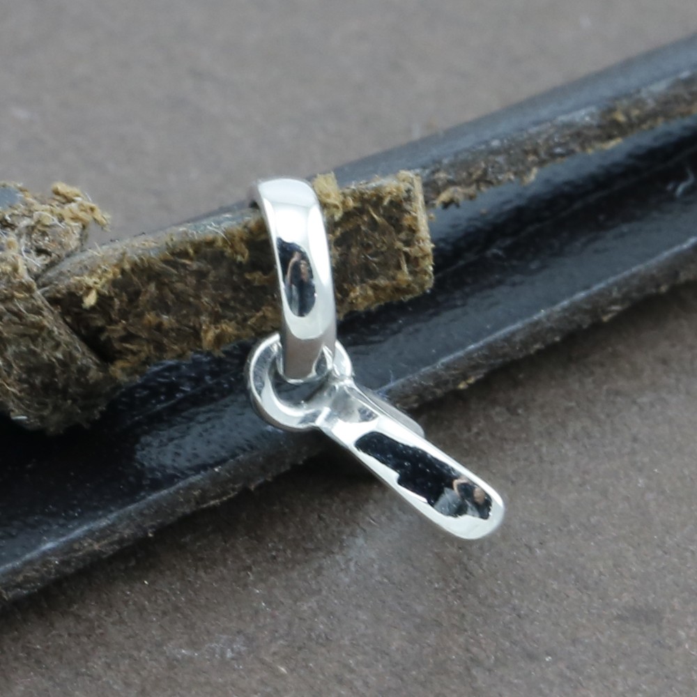 Genuine Solid 18CT White Gold Jade Clip Bail