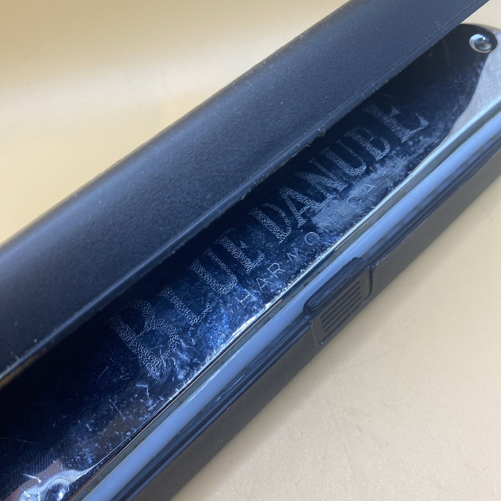 Vintage The Original Blue Danube Harmonica With Case