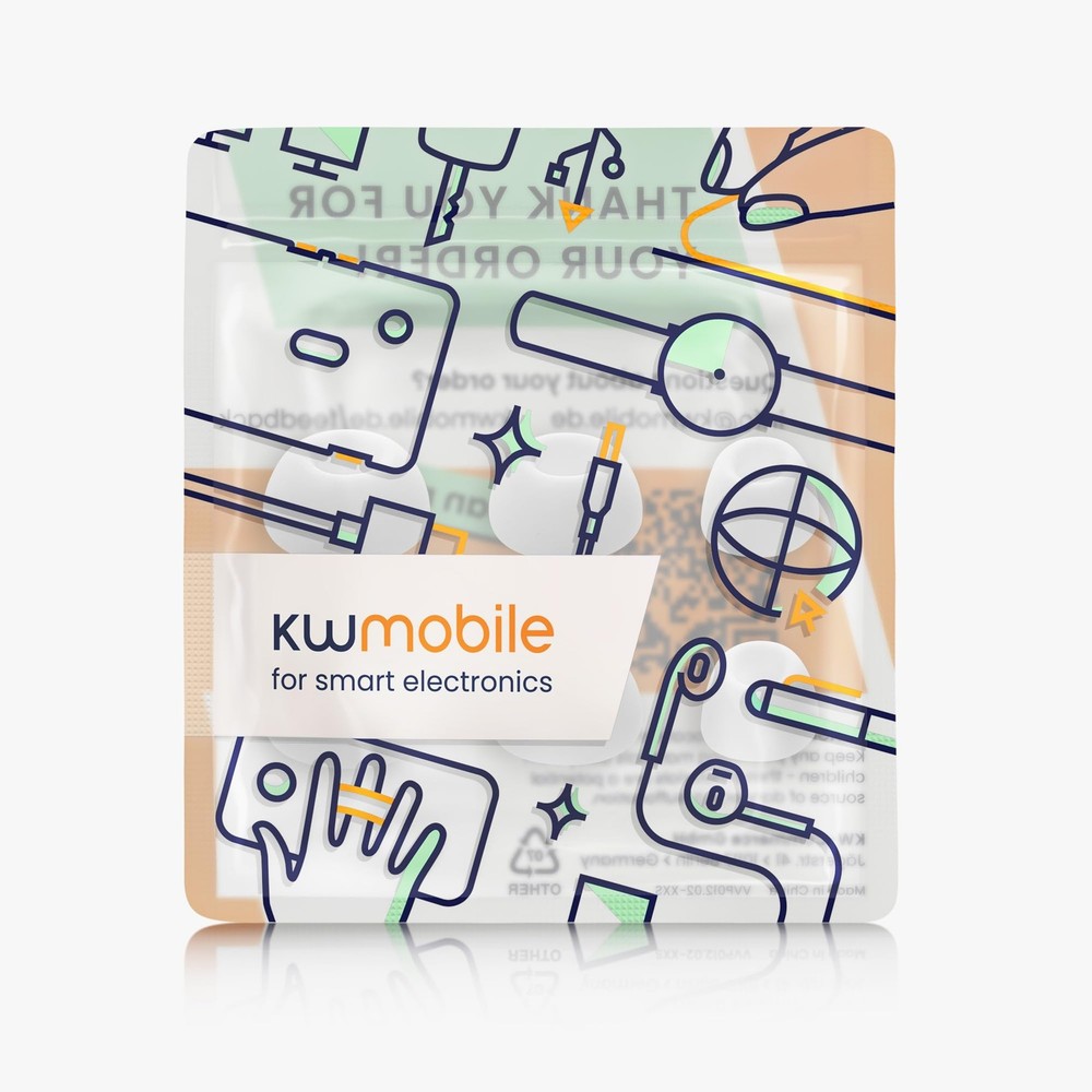 kwmobile 6X Replacement Ear Tips Compatible with Anker Soundcore White