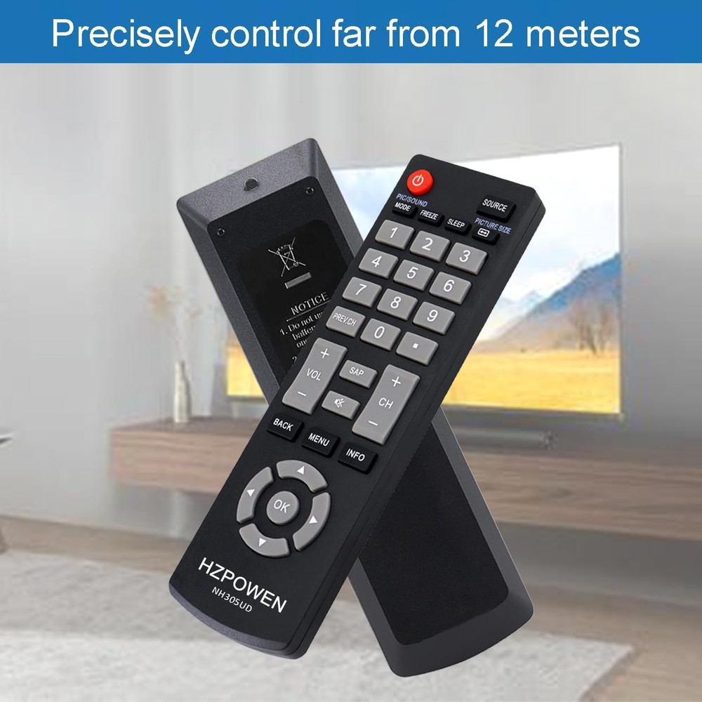 Universal Remote Control for All Emerson TV Black