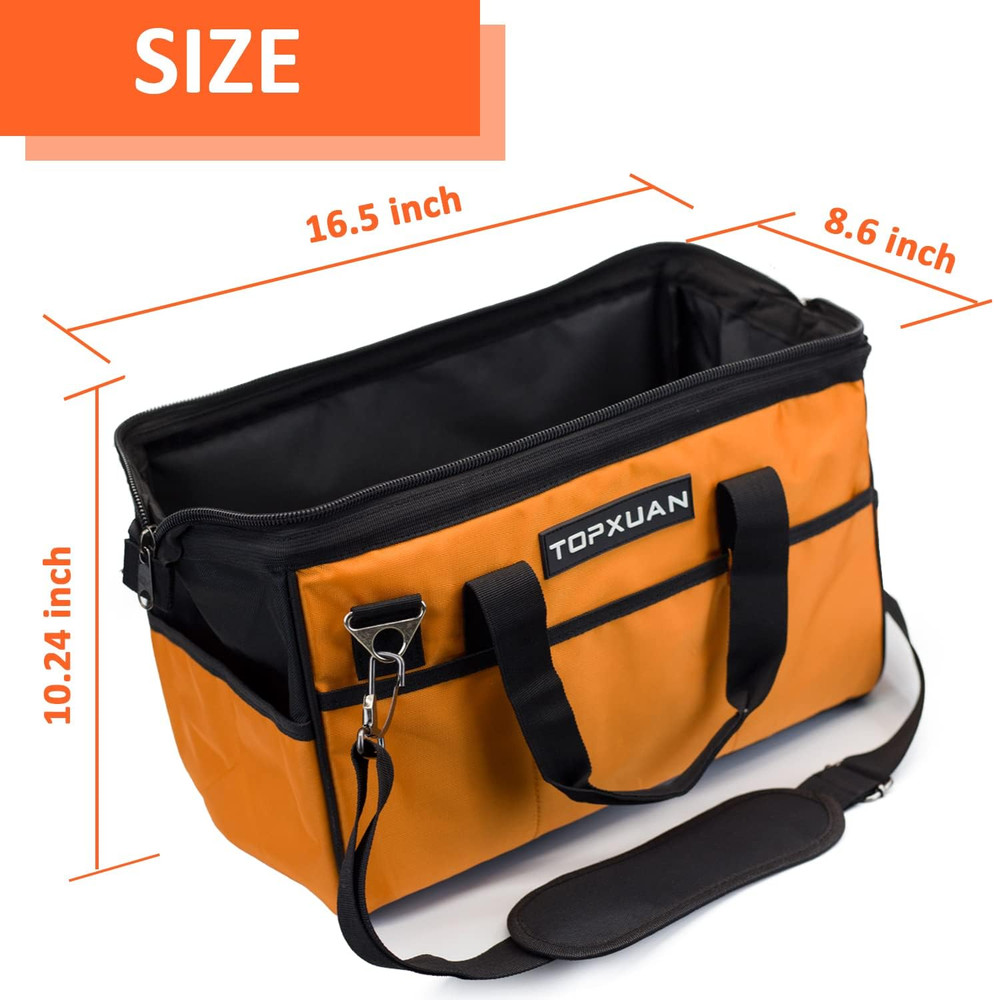 Versatile 13" & 16" Orange Tool Bag Set for All Your DIY Projects