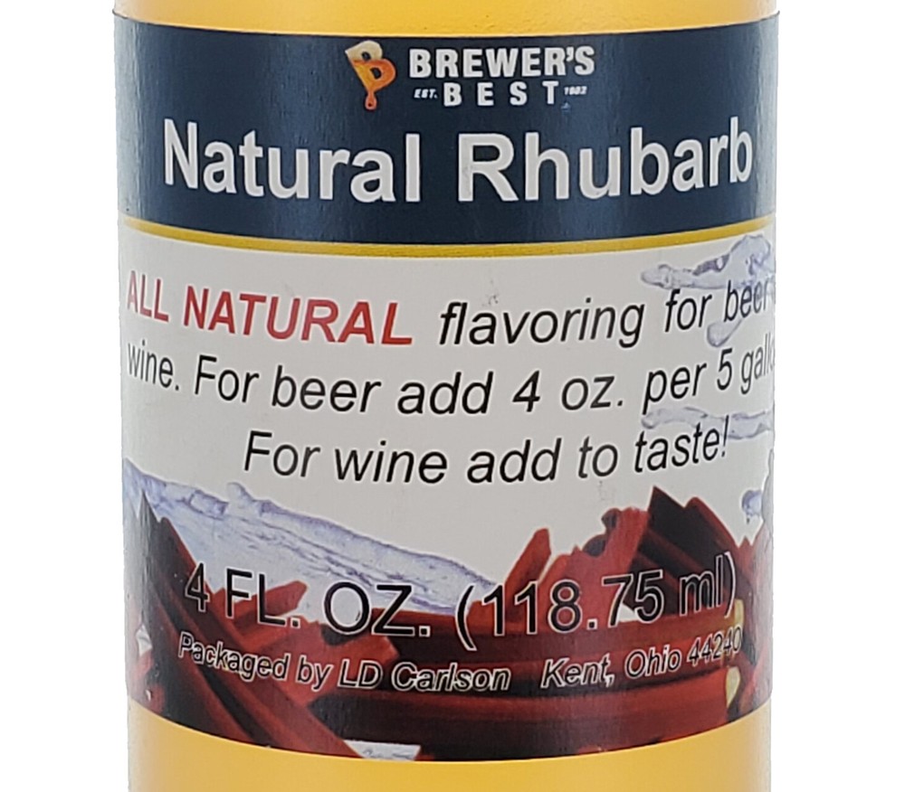 Natural Rhubarb Flavoring Extract - 4 oz.