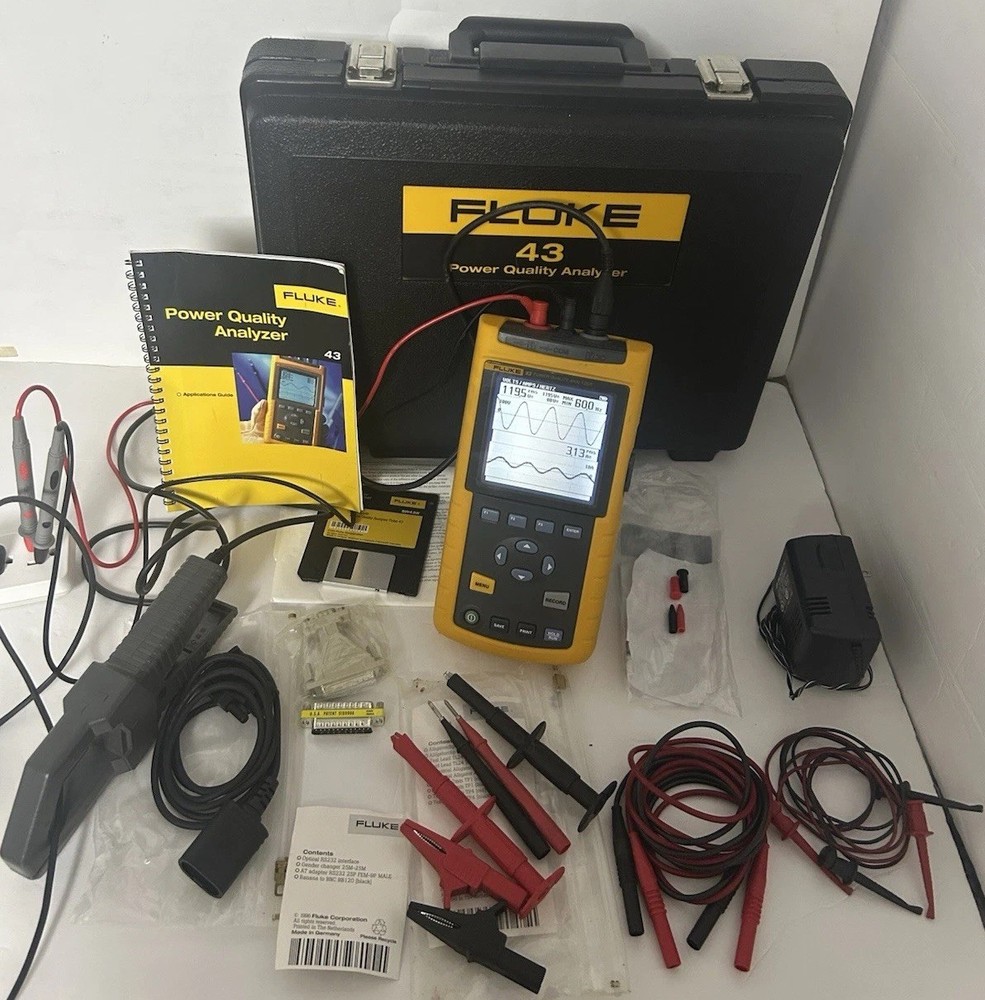 Fluke 43 Power Quality Analyzer Maintain power systems, troubleshoot problems