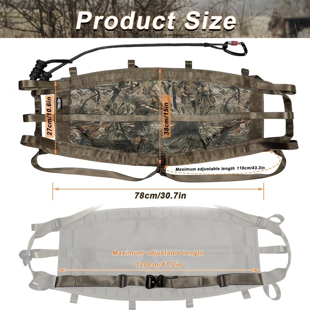 MDSTOP Hunting Saddle, Comfortable Hammock Tree Saddle, Adjustable Tree Climb...