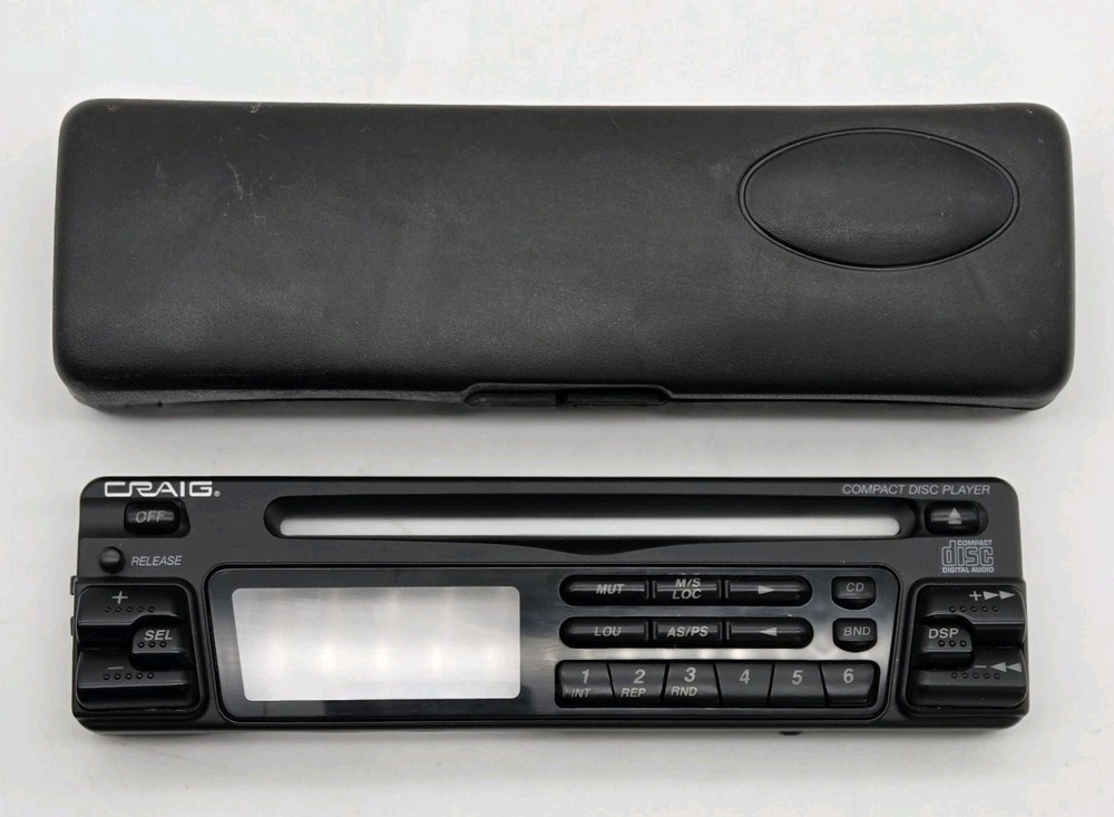 CRAIG Replacement Faceplate & Case For Car Stereo Compact Disc Player Untested