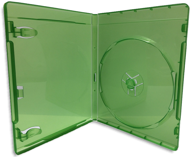 Single-Disc 12mm XBOX ONE Translucent Green Replacement Game Case 50-Pak
