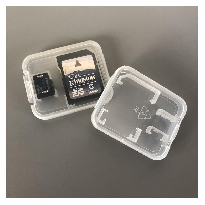 1pcs Miro SD/TF/SD/SDHC Memory Card Case Holder Box Storage Hard Plastic...