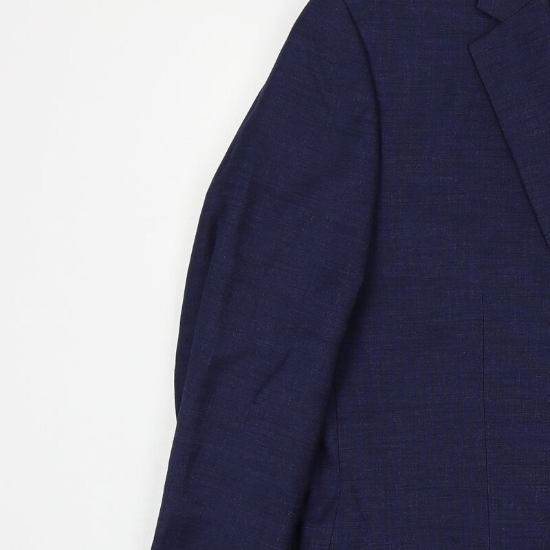 H&M Mens Blue Polyester Blend Suit Jacket Size L