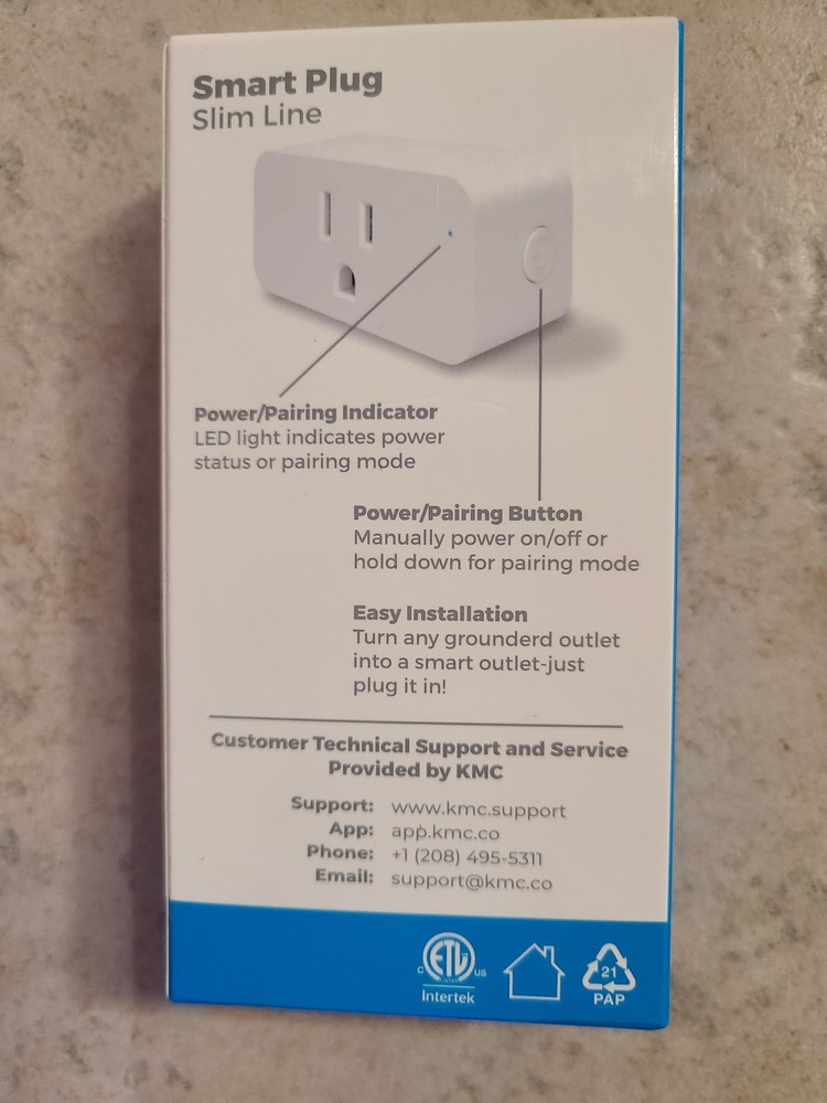KMC 4 Pk Smart Plug Wifi Switch Socket Outlet Compatible Alexa Google Assistant