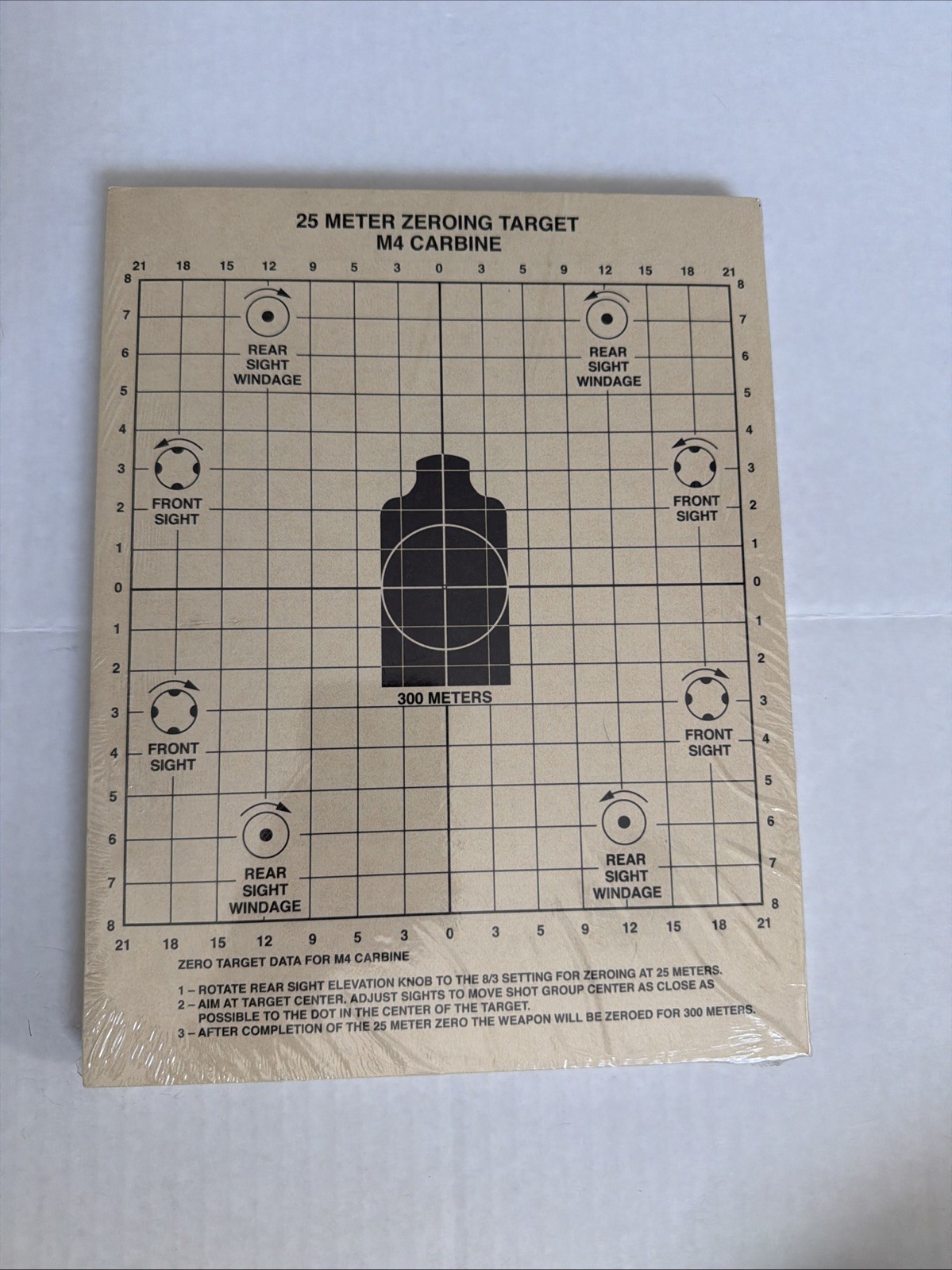 Rite in the Rain 25m Zeroing Target 100 sheets 9125