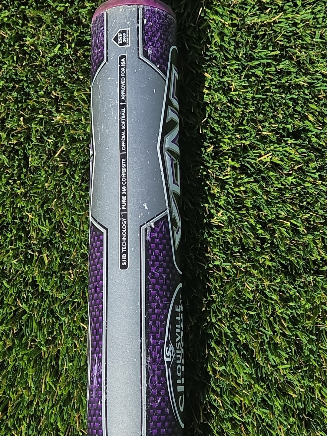 Louisville Slugger Xeno Fastpitch Softball Bat 31 in/21 oz -10 FPXN14-RR Purple