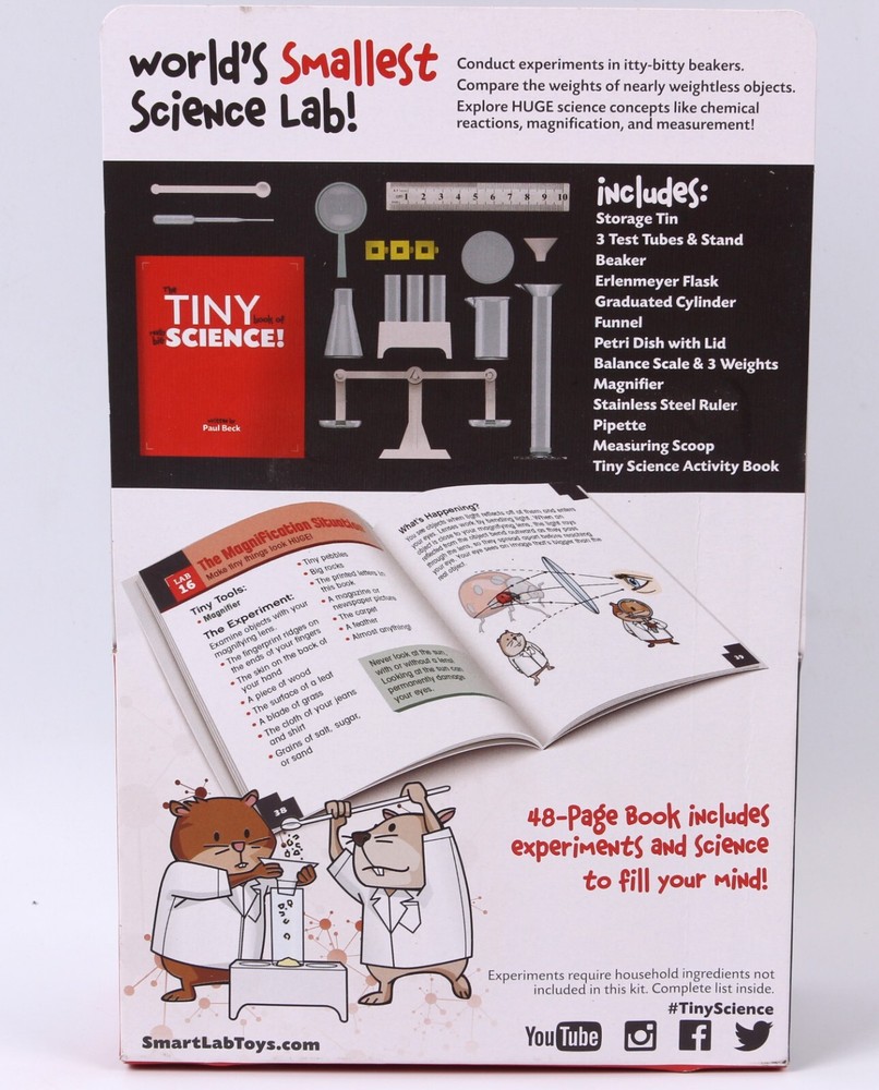 SmartLab Toys Tiny Science - 20 Enormously Fun Experiments. Big Science.
